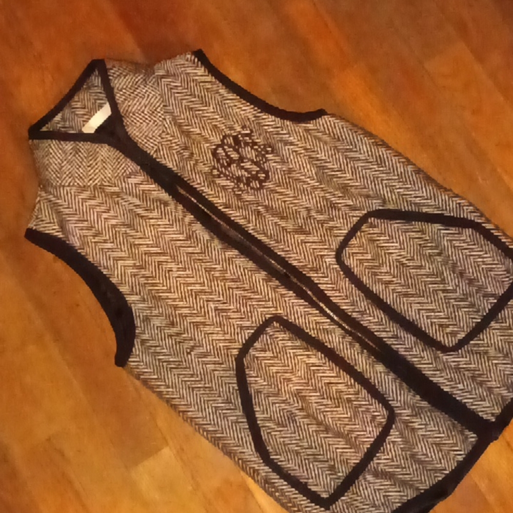 Size small monogramed vest